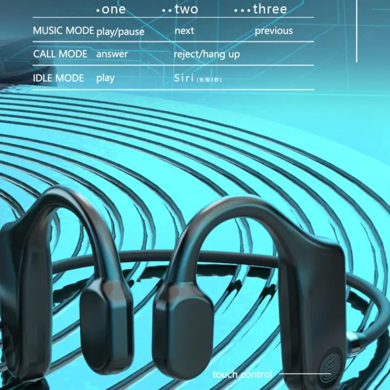 Новые наушники с костной проводимостью сенсорные Bluetooth беспроводная гарнитура TWS