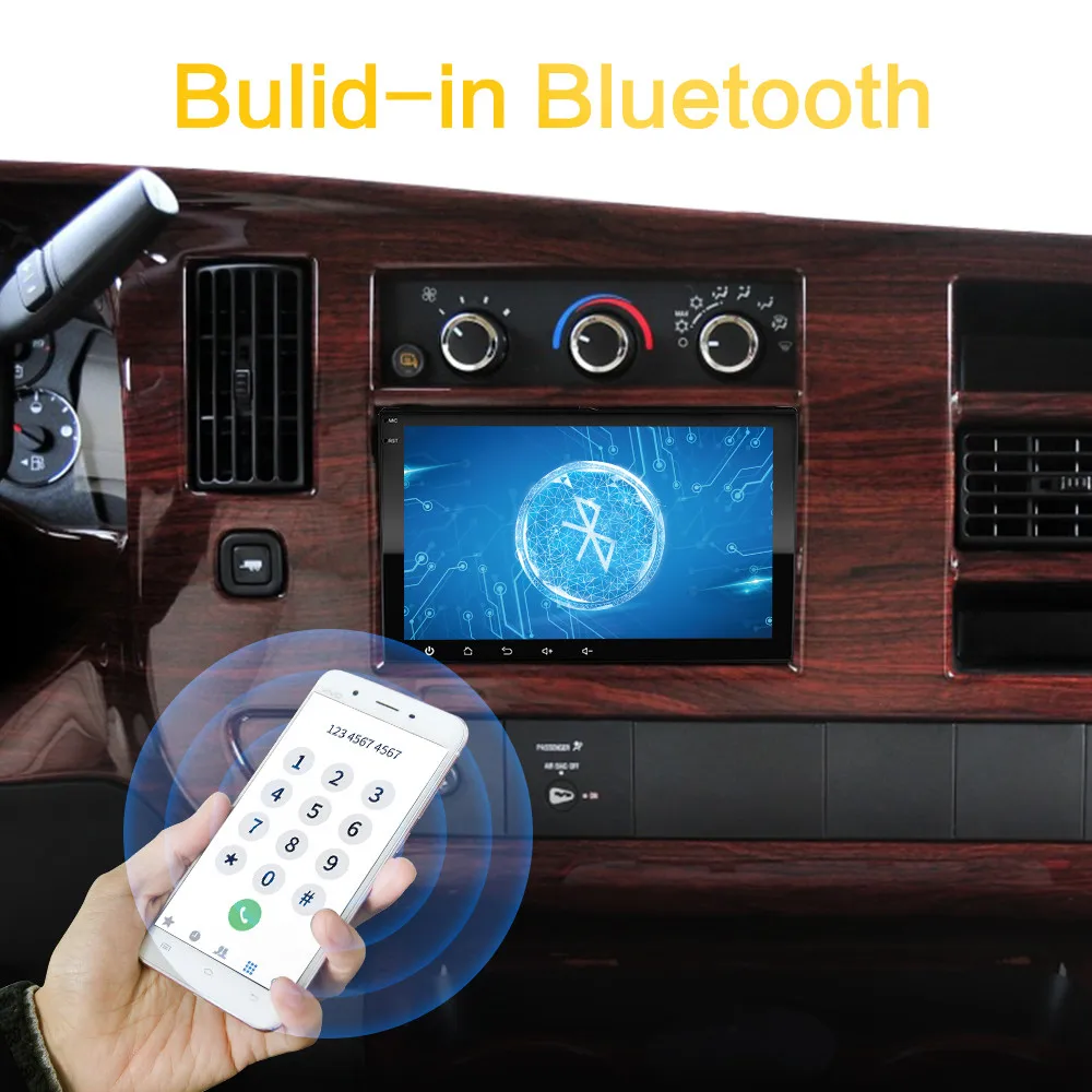 Андроид 2-дин автомобильный плеер с GPS и радио для GMC 2007-2012 Sierra Yukon Denali Acadia Savana Chevrolet Express Traverse Equinox без DVD.