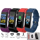 Смарт-часы 115Plus с пульсометром, тонометром, фитнес-трекером, Bluetooth-браслет