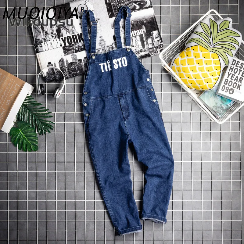 

Джинсовые подтяжки в стиле хип-хоп, модный мужской комбинезон, Модный комбинезон в Корейском стиле, джинсовые брюки, повседневные Комбинезо...