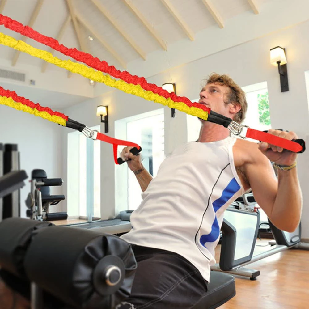 

11Pcs Adjustable Training Resistance Elastic Belt stretcher tension belt latex tension belt muscle training fitness equipment