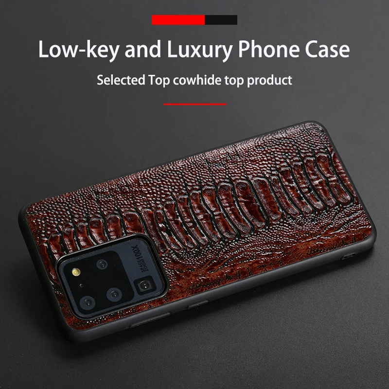 Kup Skórzany Futerał Na Telefon Dla Samsung S20 S21 S22 Ultra S21FE S10 S10e S7 S8 S9 Uwaga 8 9 10 20 Plus Uwaga 20 Bardzo Strusia Stóp