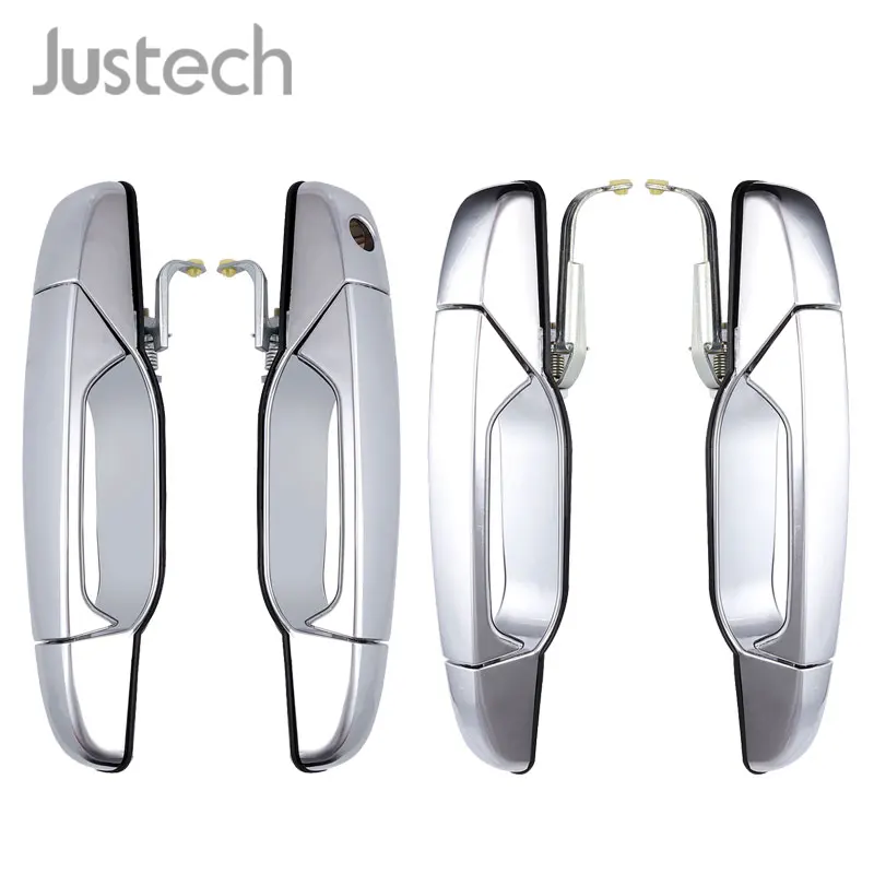 Justech 4 шт. Наружная ручка двери автомобиля 15915659 для Chevrolet Chevy Suburban Tahoe Cadillac Gmc Yukon Sierra