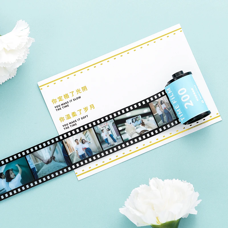 

35pcs Photo Couple Gifts Custom Roll Film Personalized Photo Memorial Anniversary Birthday Valentines Gift Photo Album Scrapbook