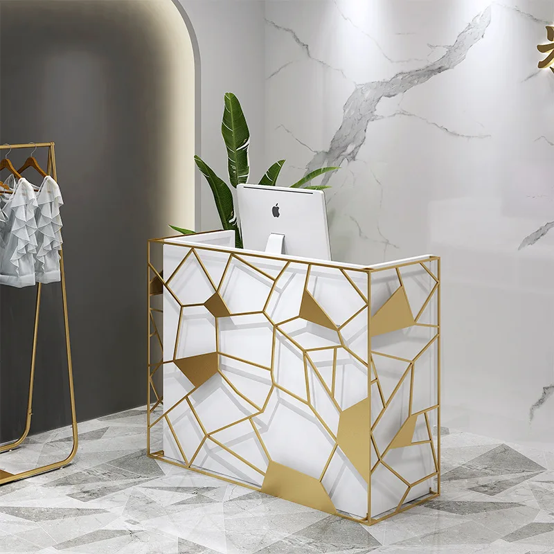 

Касса для магазина одежды, магазин женской одежды, креативная маленькая Скандинавская барная стойка для маникюрного салона, сетчатая стойк...