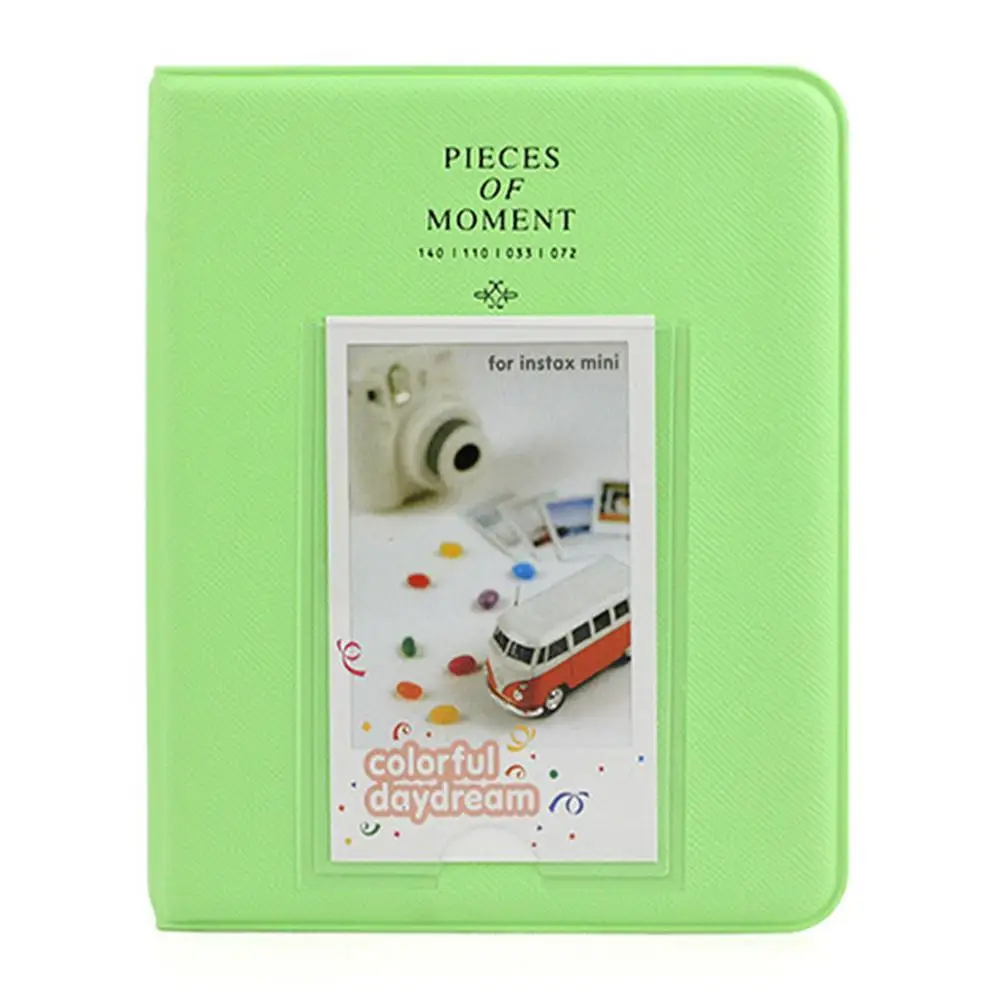 Green Милый хороший альбом для фотоаппарата instax чехол для хранения фото прекрасная мини-пленка Размер 64 Карманы Мода для мини-пленки 7s 8 9 instax мини-альбом - Цвет: Green