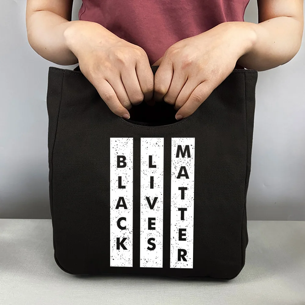 

2022Women Bag Tote Canvas Thermal Lunch Bag,phrase Print Folding Organizer Travel Bags,Handbags Eco Shopper Storage Cloth Bags
