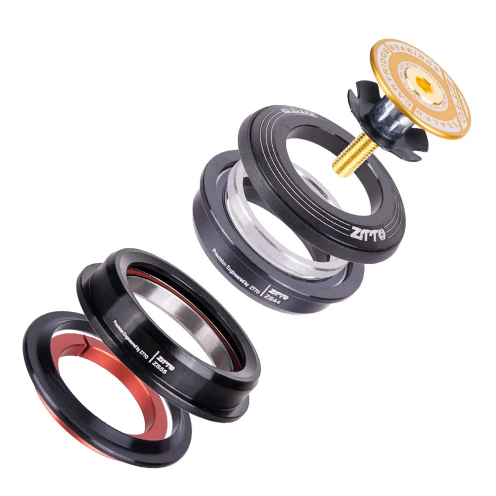 ZTTO 4455ST велосипедная гарнитура MTB 44 мм 55 56 CNC 1 1/8 &quot-1 1/2&quot 5 28 6 прямая трубка вилки