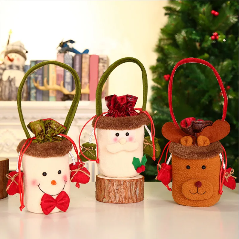 Рождественская сумка-тоут для конфет плюшевое одеяло подарок детей пожилых