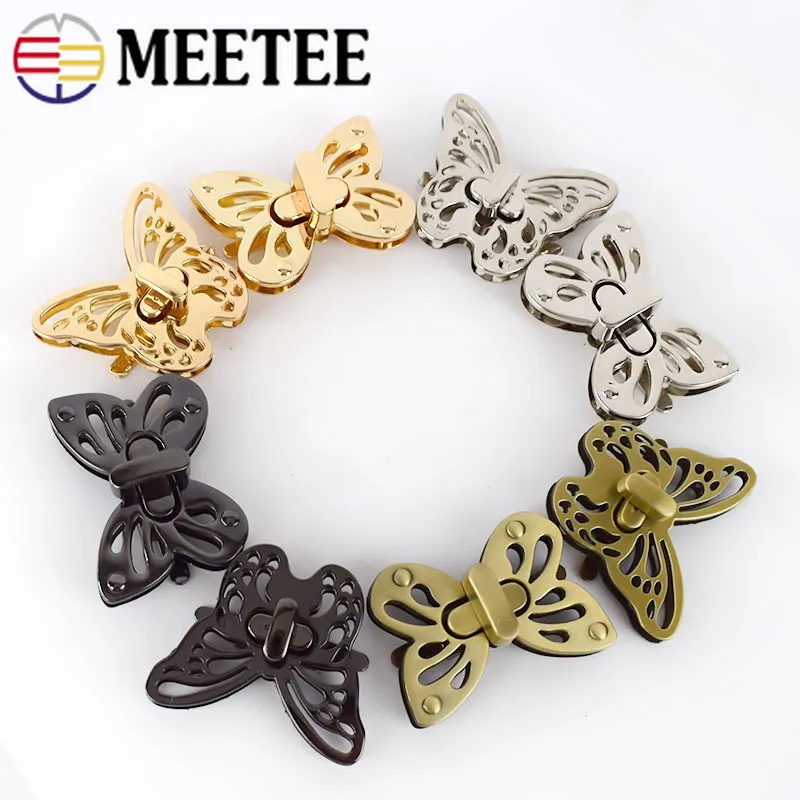 Meetee 5/10 шт. Женская сумка с замком металлическая закручивающаяся защелка защелкой