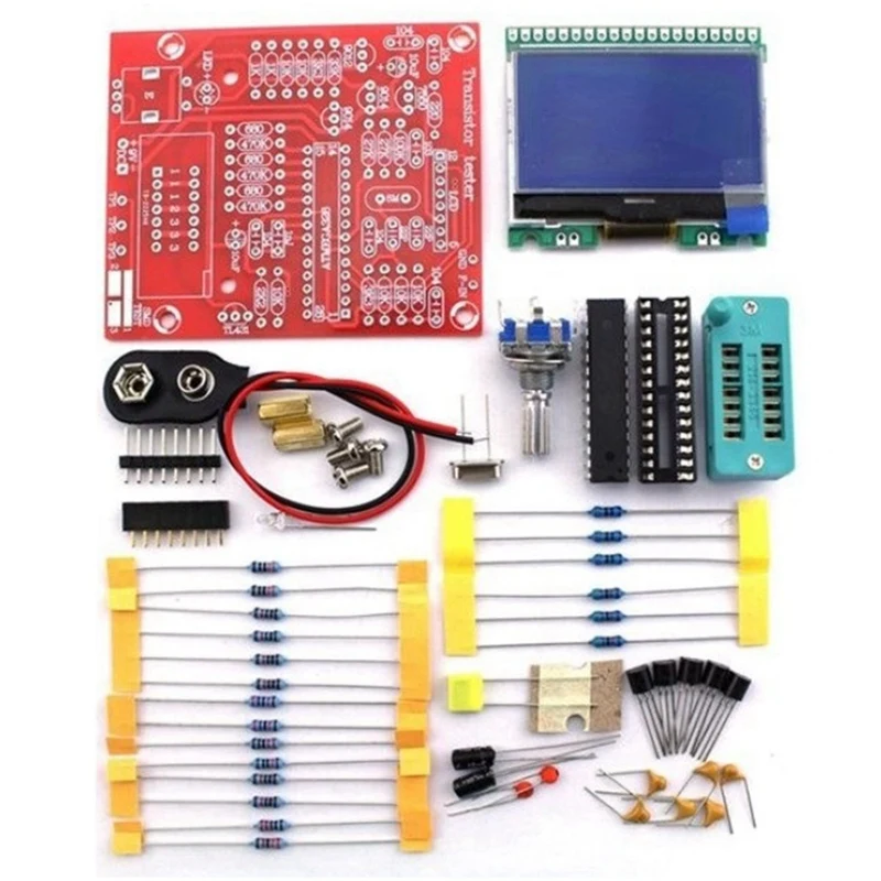 

Graphic Version of the M8 Transistor Tester Measurement LCR 2 Transistor Online ESR PWM Square Wave DIY Kit