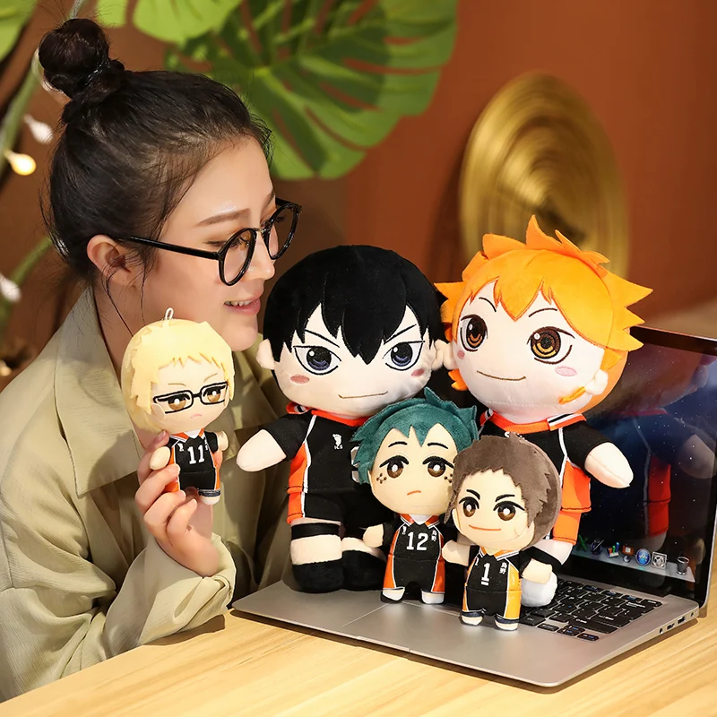 

Мягкие игрушки Kawaii Haikyuu, 1 шт., 20/30 см, милые аниме Хината, Syouyou, кагеяма, тобио, брелок для ключей, для мальчиков, детей, рождественский подарок
