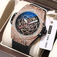 chenxi brand 2021 men hollow automatic mechanical watch luminous fashion sports big dial watches men waterproof reloj hombre