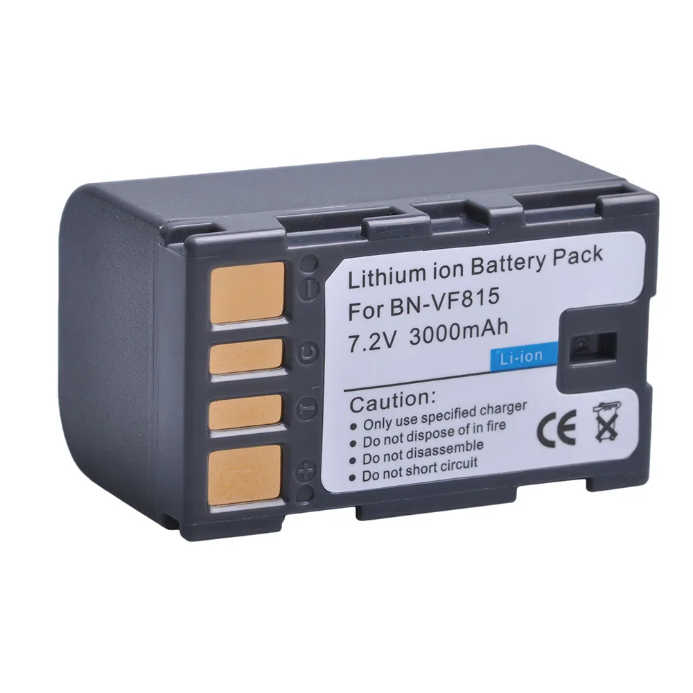 1Pcs 3000mAH BN-VF815 BNVF815 BN-VF815U Battery for JVC Everio GC-PX10,GC-PX100,GR-D720US,GR-D720EK,GR-D720EX,GR-D720,GR-D725US