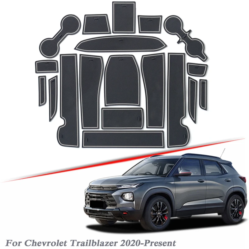 19 шт. автомобильный Стайлинг для Chevrolet Trailblazer 2020 PresentLatex слот ворот коврик