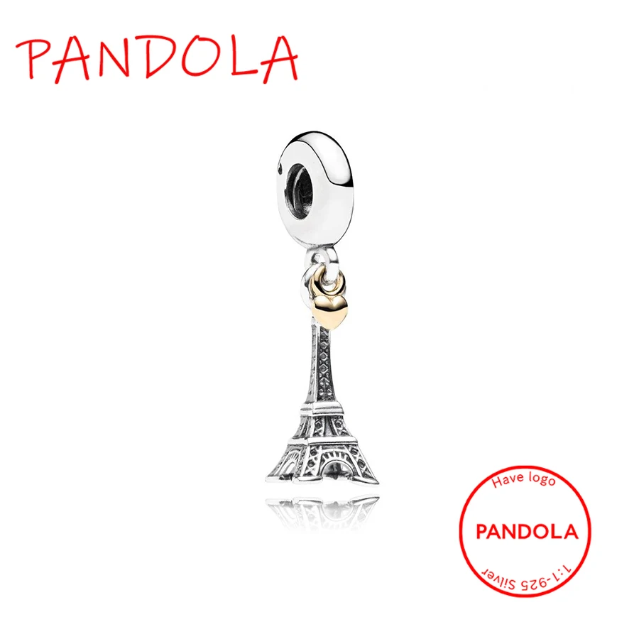 

Eiffel tower silver dangle with 14k 791302