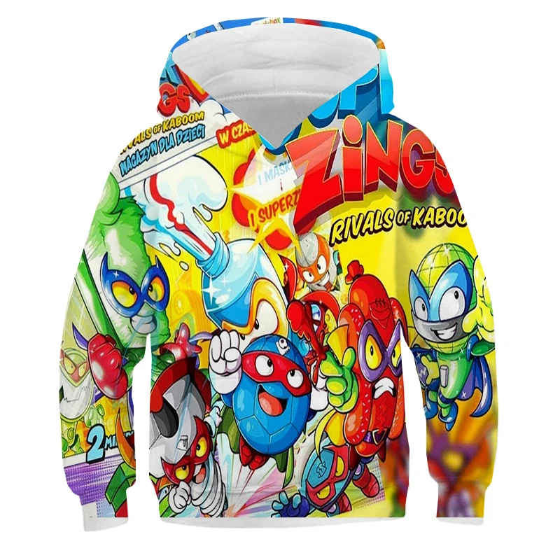 

Super Zings 3D Hoodie Coat children Sweatshirts 3D SuperZings kids Pullovers Outerwear Hoodies boys girls Tracksuits Streetwear