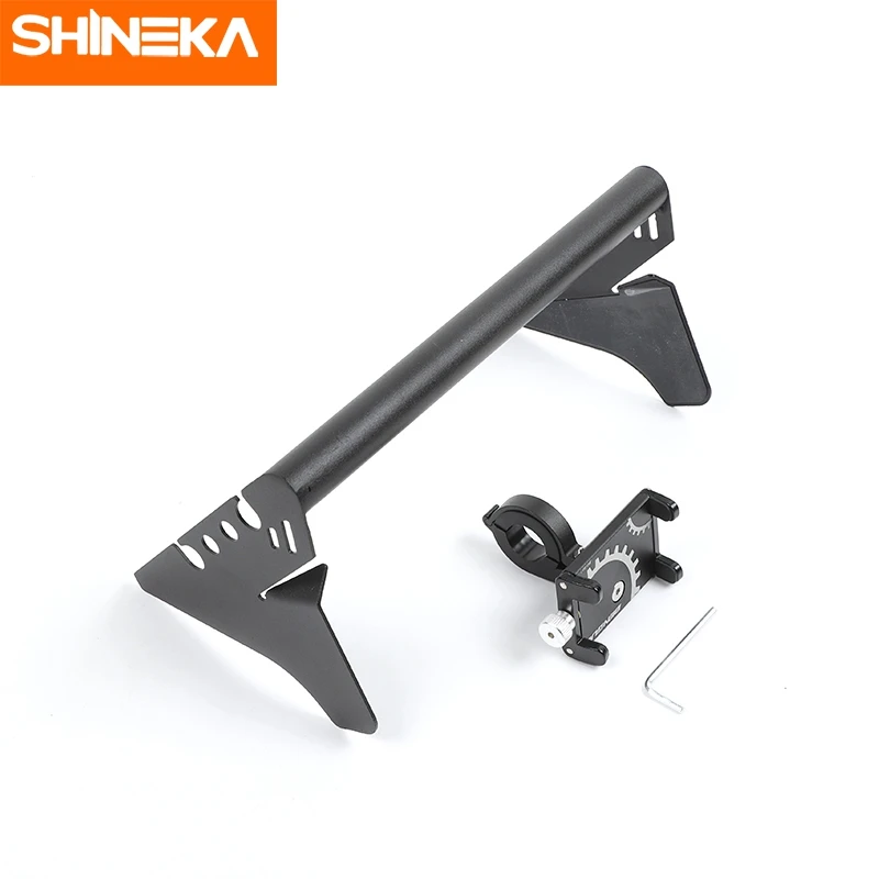 shineka gps stand for suzuki jimny jb74 2019 car mobile phone holder support bracket rod accessories for suzuki jimny 2019 2020 free global shipping