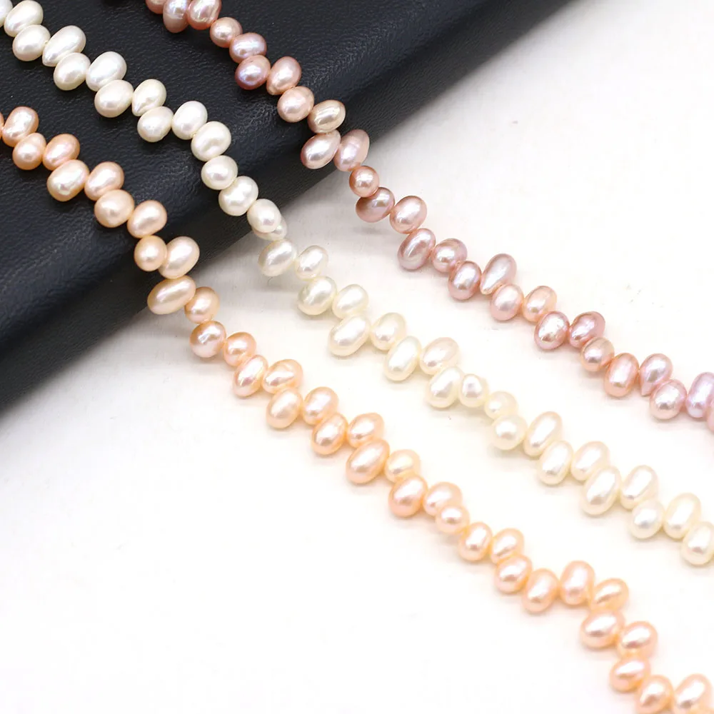 

100%Natural Freshwater Pearl Rice Beads Oval Loose pearls Sanqi Kong For Jewelry Making DIY Charm Bracelet Necklace Accessories