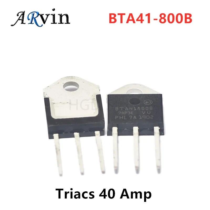 

5pcs BTA41-800B BTA41800B BTA41-800 BTA41 Triacs 40 Amp 800 Volt TO-3P new original