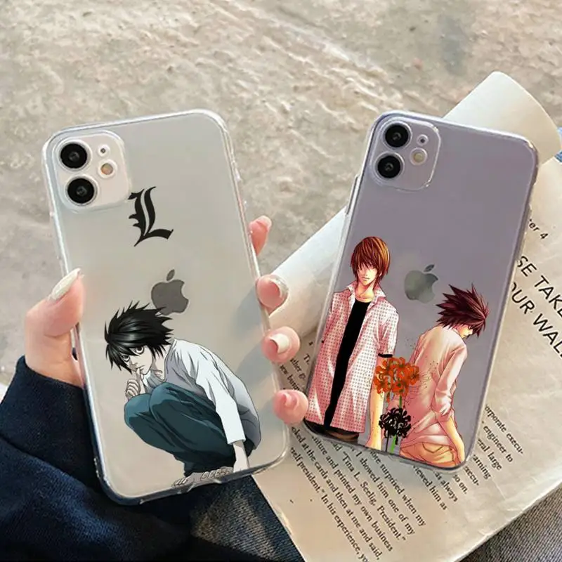 

YNDFCNB DEATH NOTE L Lawliet Phone Case for iPhone 11 12 13 mini pro XS MAX 8 7 6 6S Plus X 5S SE 2020 XR cover