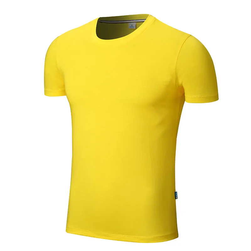 Мужская и женская шелковая хлопковая футболка с коротким рукавом круглым