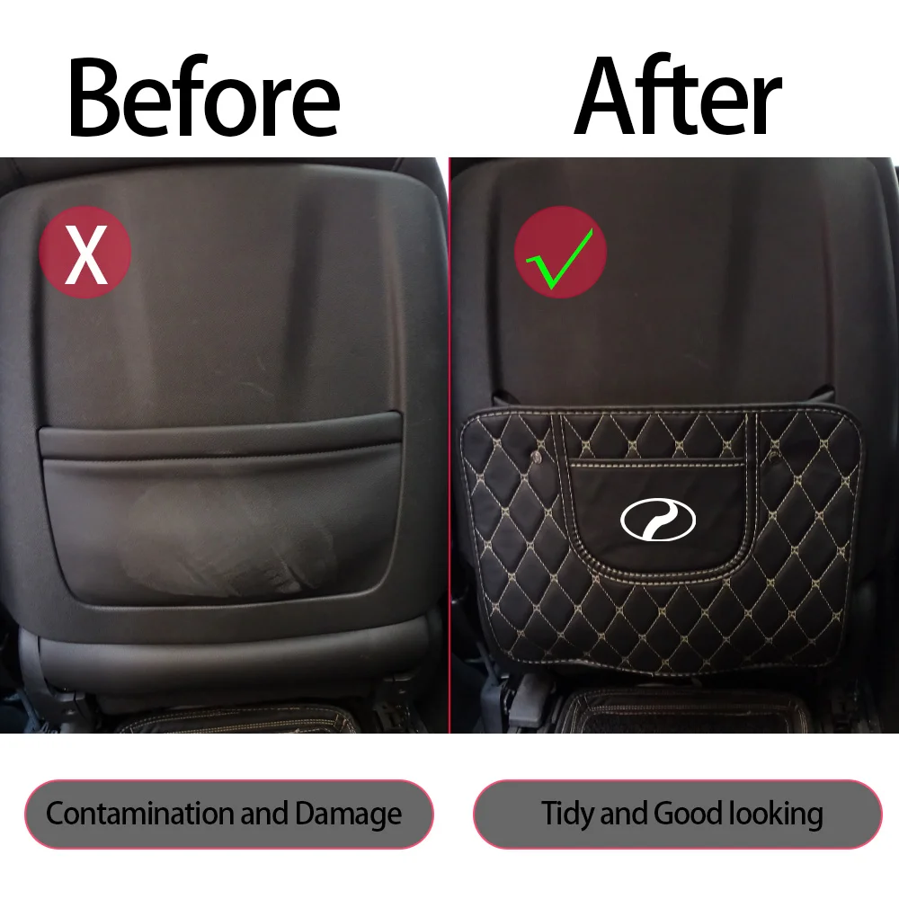 Кожаная сумка для хранения на спинку автомобильного сиденья Perodua Alza Aruz