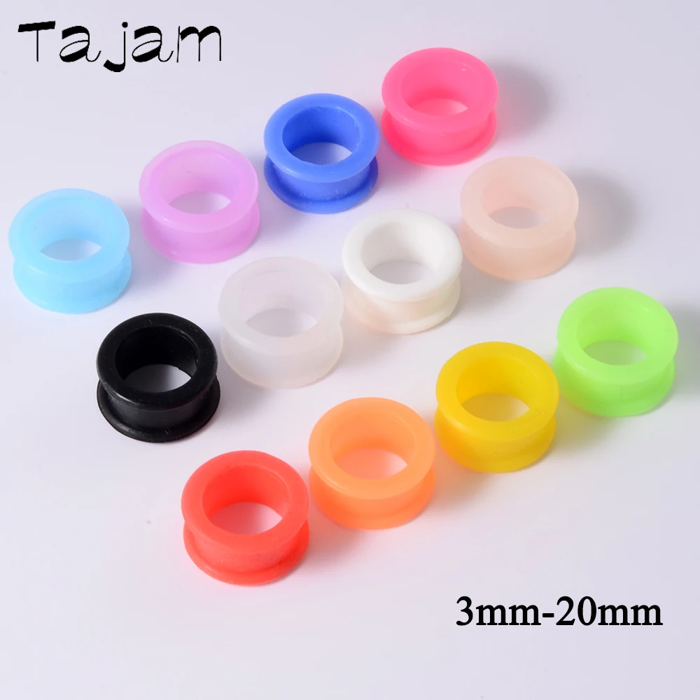 Acryl Liebe Schwarz Weiß Herzförmige Hohl Transparent Ohr Gauge Piercing Klar Ohr Tunnel Ohr Expander 4mm-25mm – Detail 7
