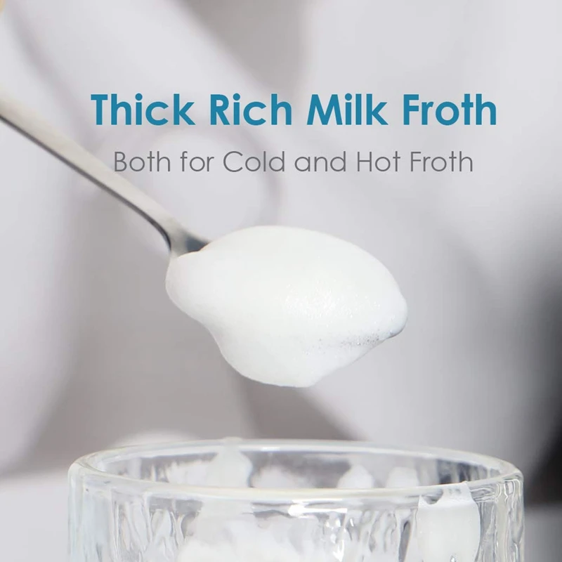 

Milk Frother, Electric Milk Frother and Steamer, Large Capacity Automatic Foam Maker for Hot & Cold Milk Foam, Stainless Steel C