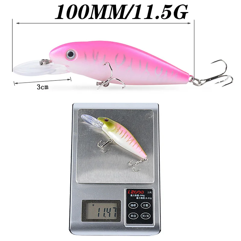 1 шт. Умные рыболовные приманки Minnow 100 мм 11 5 г плавающие воблеры Pesca пресная