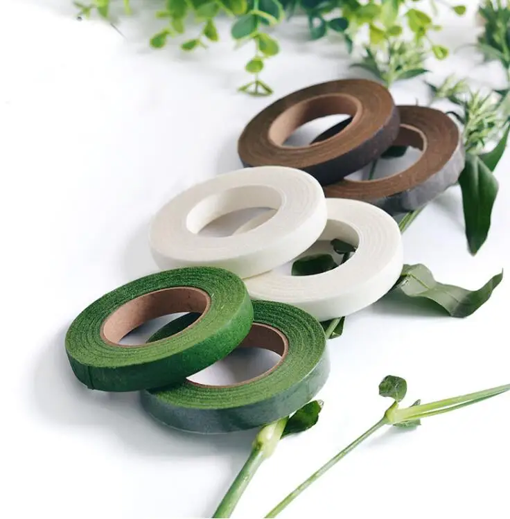 Самоклеящийся цветочный букет искусственная Цветочная оболочка зеленые ленты