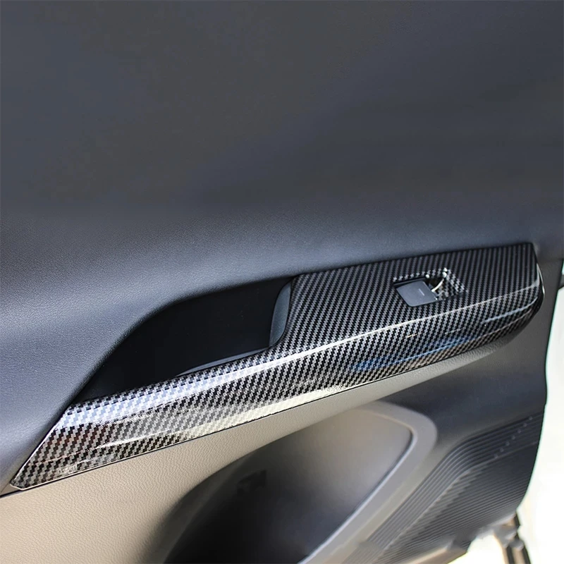 

Car Styling Accessories For Toyota Harrier Venza XU80 2020 2021 Door Window Lift Switch Button Frame Cover Trim Sequins Sticker