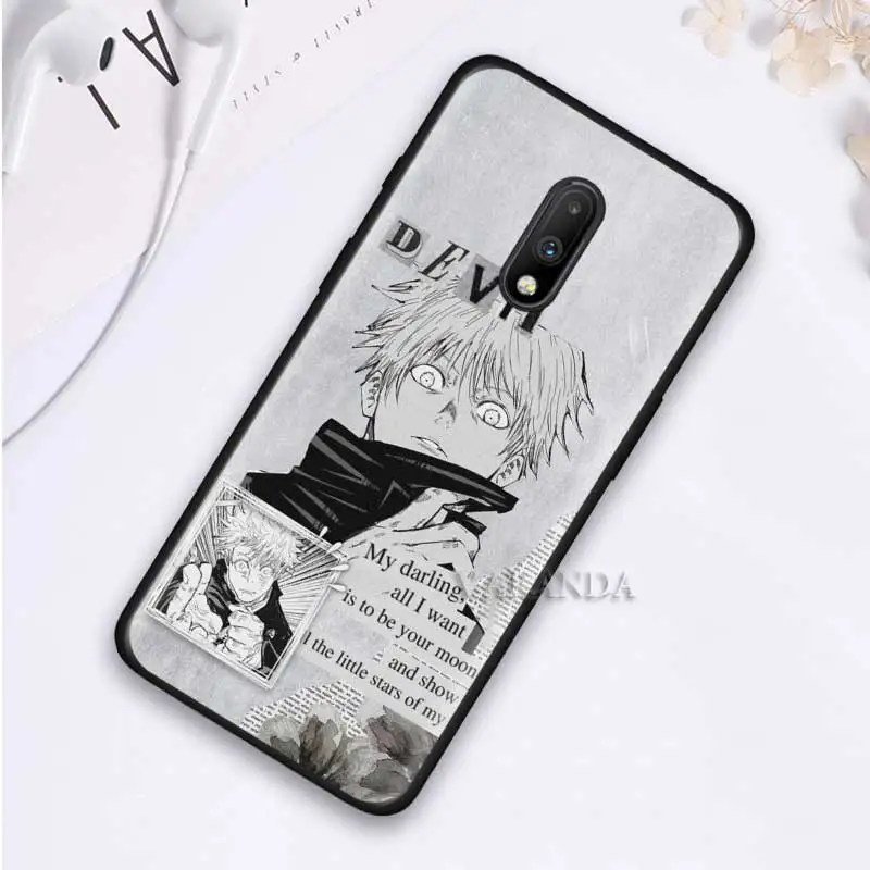 

Anime Jujutsu Kaisen Capa For Oneplus 8T 8 7T Nord 7 Pro 5G Black Silicone Phone Cases for Oneplus8 One Plus Z Tampa Fundas