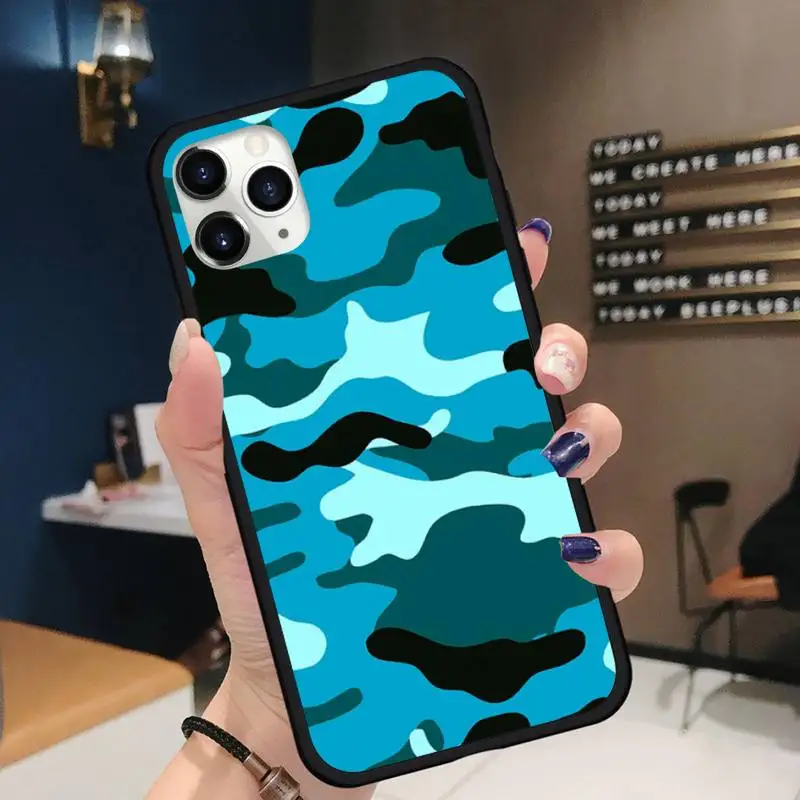 

Military Army Camo Camouflage Pattern Phone Case for iPhone 11 12 pro XS MAX 8 7 6 6S Plus X 5S SE 2020 XR mini Funda