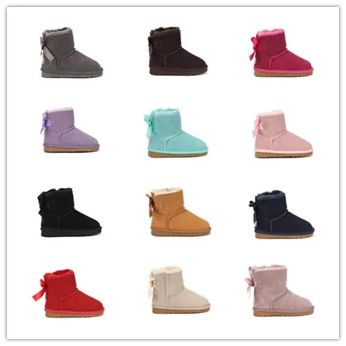 

2021 Designer Brand Cotton Luxury suede padded shoes for Children Girls and Boys Boots worn in Winter snow thick mater Boots