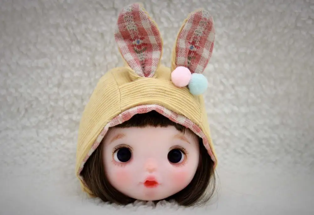Head 1 no wig OB11 кукла ручной работы на заказ 1/8 BJD куклы OB голова и Обнаженная кукла Полимерная глина - Цвет: Head 1 no wig