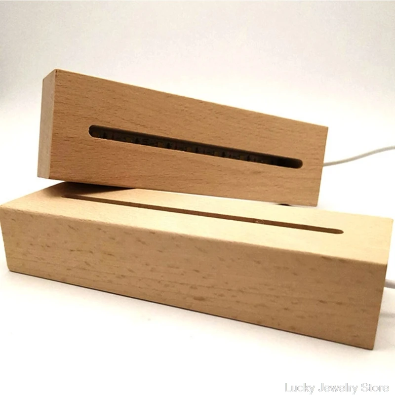 3D кристаллы стекло Смола Искусство прямоугольник светодиодные фонари дисплей