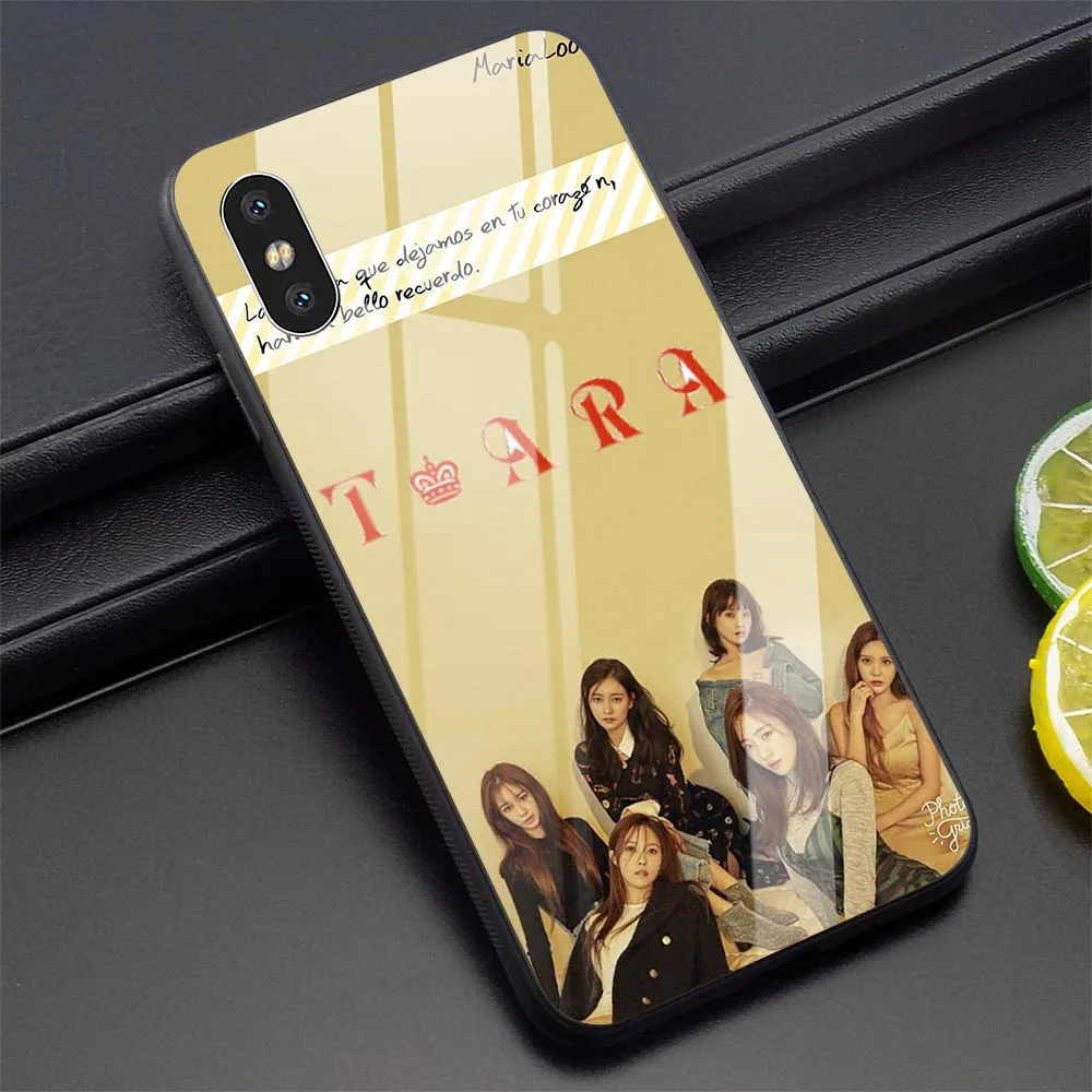 T-ara Team чехол из закаленного стекла для телефона iPhone XR 5 5S SE 6 6S 7 8/6 8 Plus X XS Xs Max |