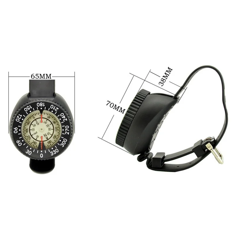 

1pcs Sturdy Plastic Diving Compass Watch Waterproof Pocket Size Outdoor Camping Hiking Portable Adventure Survival Gear c x
