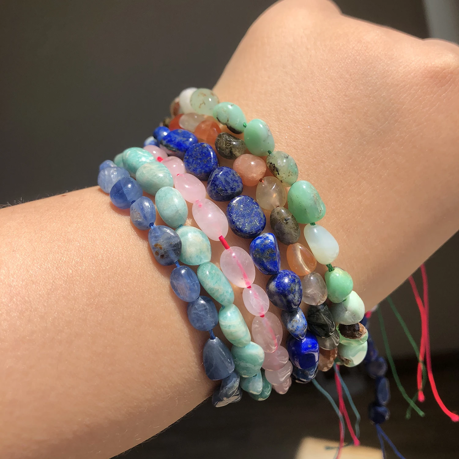 

5-8mm Natural Stone Beads Irregular Opal Agates Crystal Quartz Loose Beads For Jewelry Making DIY Bracelet Necklace 15 Inches