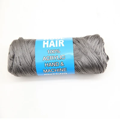 SilverGray Meetee 3 шт. полипропиленовые африканские волосы пряжа для плетения волос Синтетические волокна парик линия DIY Ручная Шелковая Пряжа Вязание аксессуары - Цвет: SilverGray