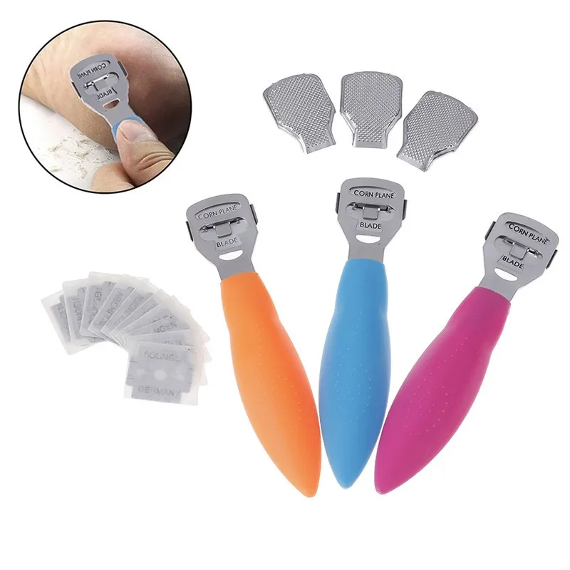 

1PCS Stainless Steel Foot Skin Shaver Corn Cuticle Cutter Remover Rasp Pedicure File Foot Callus Foot Care Tool