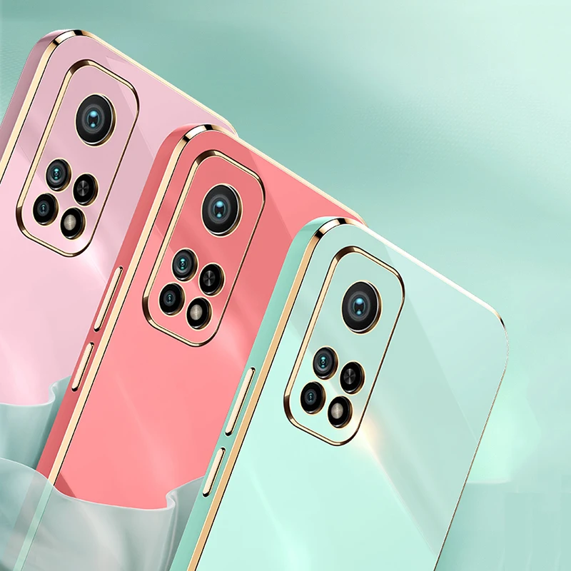 For Xiaomi Mi 10T 11T 12T Case Fashion Plating Glossy Soft Silicone Back Cover Phone Case For Xiomi Xiaomi Mi 10T Pro 5G