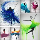 Алмазная живопись сделай сам, красивая танцевальная вышивка, украшение из смолы, настенные картины, вышивка крестиком, Набор для творчества, подарок ручной работы