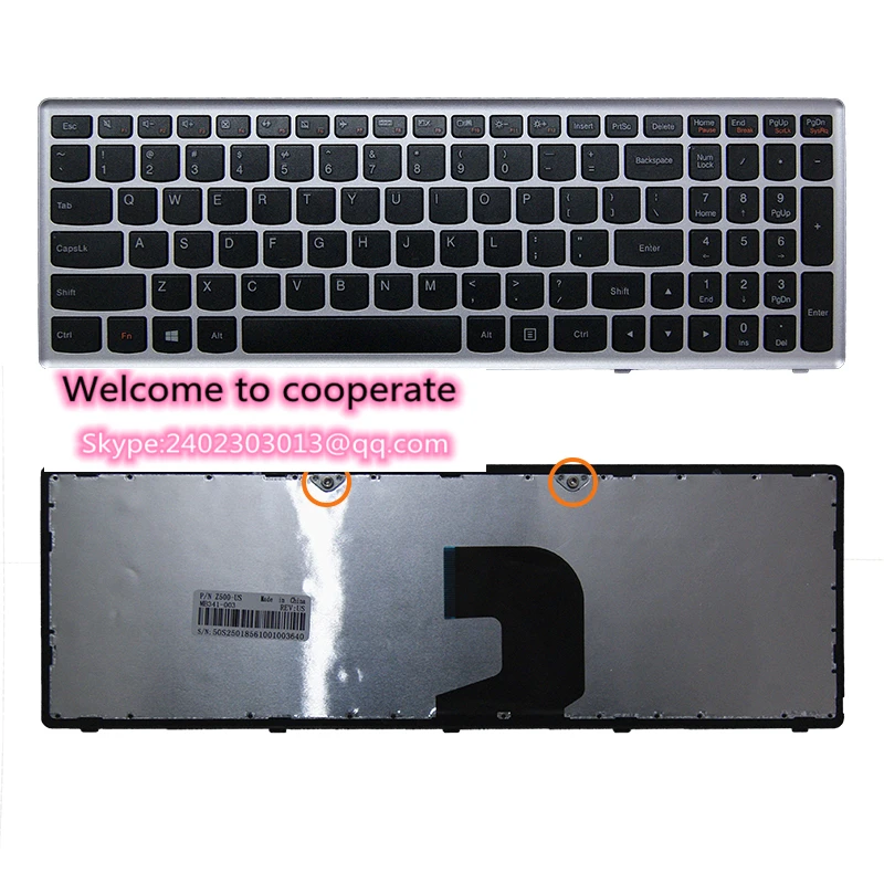 

Replace the new Lenovo erazer Z500 z500a z500g P500 notebook keyboard