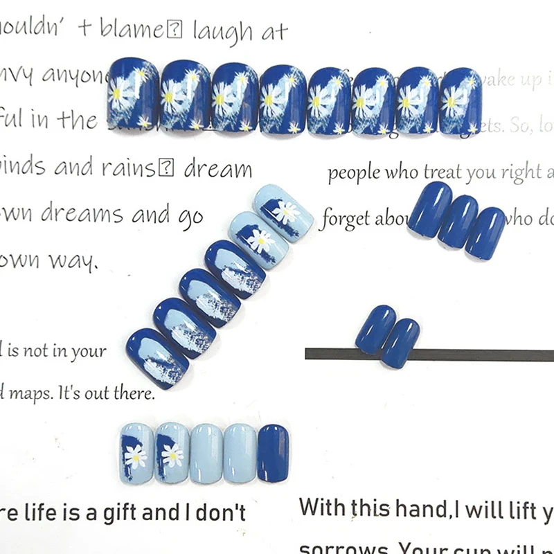 

High Qualit False Nails Artificial Fake Short Fingernails Nail Full Cover Nail Art DIY Glossy Artificial Nails For Women