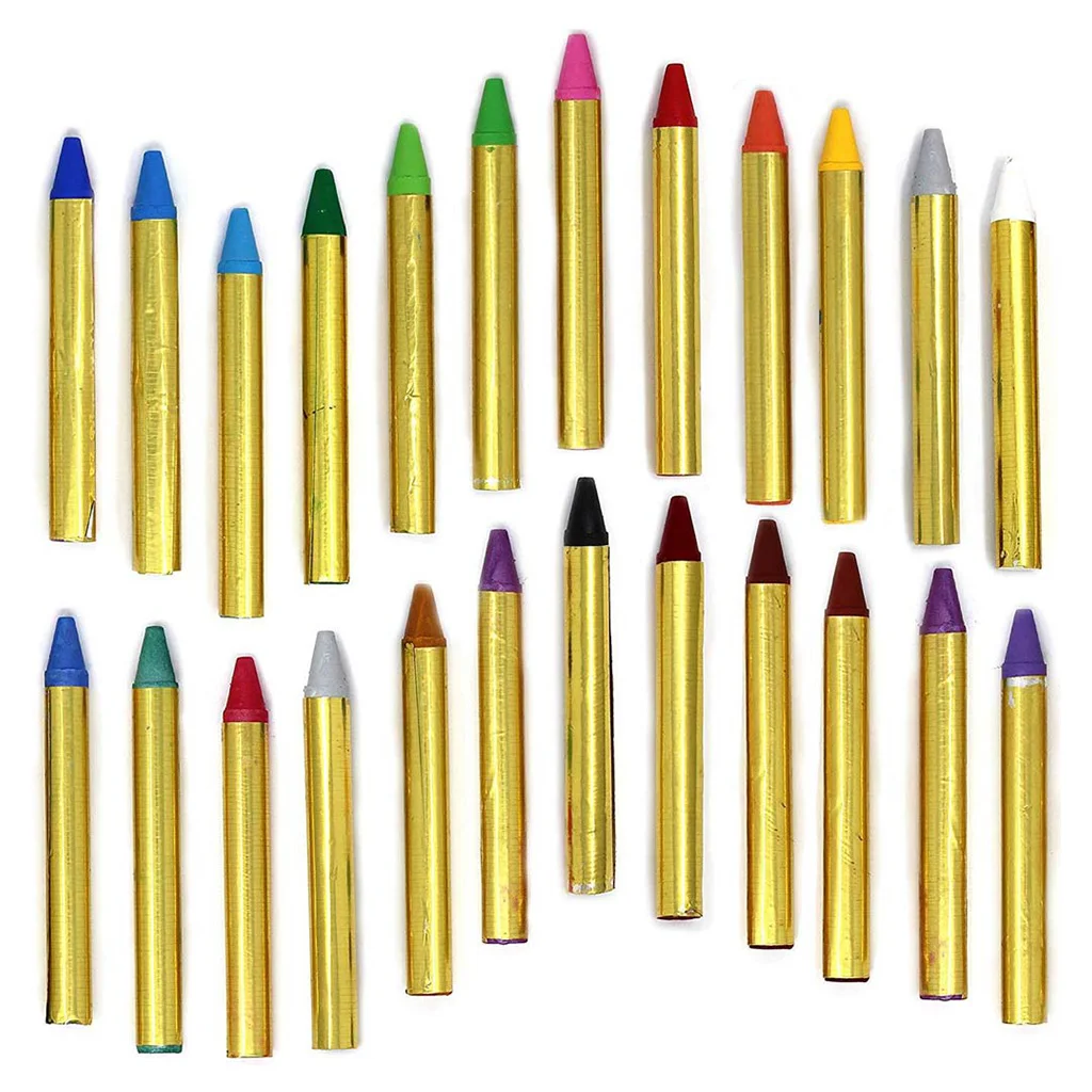 16 цветов окрашенные лицевые мелки для детей живопись лица тела Карандаши