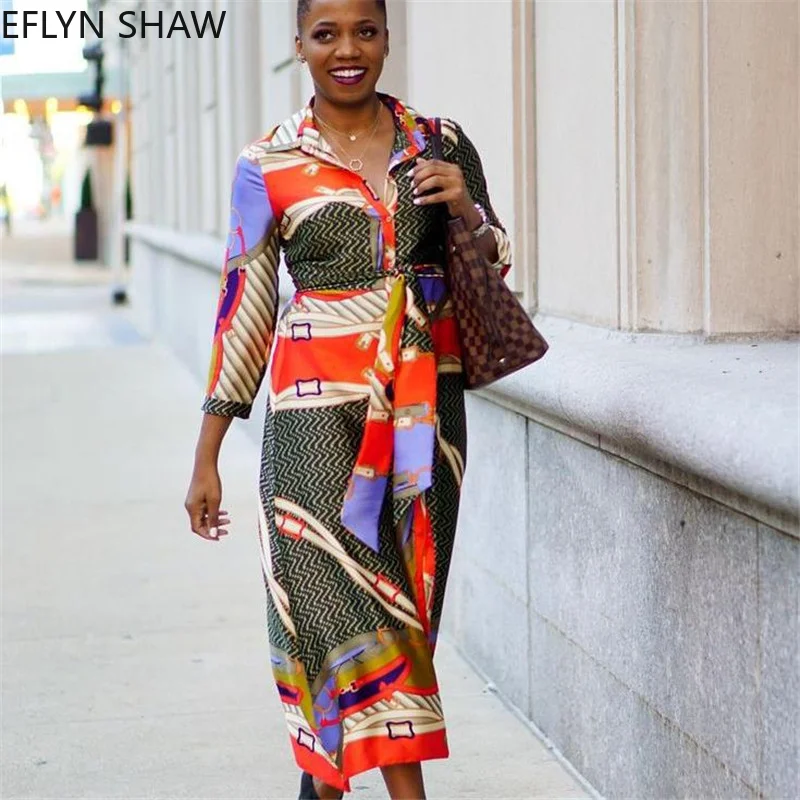 Африканское платье модное женское с длинным рукавом лето 2020 шелковое атласное