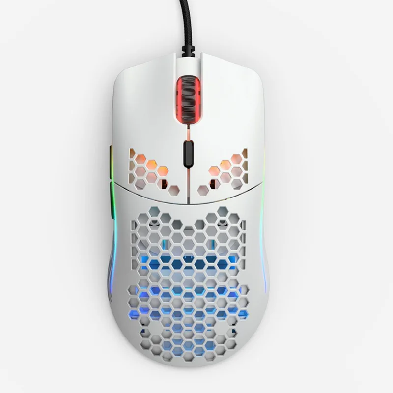 

Mouse Glorious Gaming Model O- (Small) WHITE Mate (Branco Fosco) - GOM-WHITE/ White Glossy (Branco Brilhante) - GOM-GWHITE