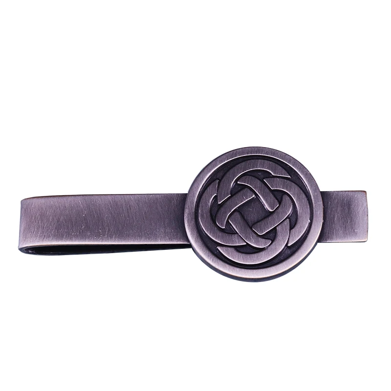 

Vintage celtic knot tie clip antique Irish good luck jewelry